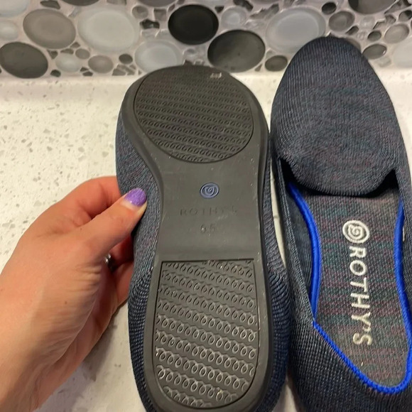 ROTHY’S woman’s blue with multi colors flats - Picture 13 of 15